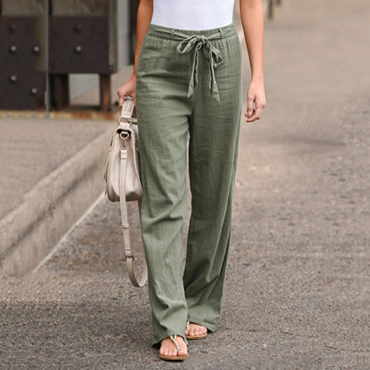 Almendra | Women's Wide-Leg Summer Wide Trousers