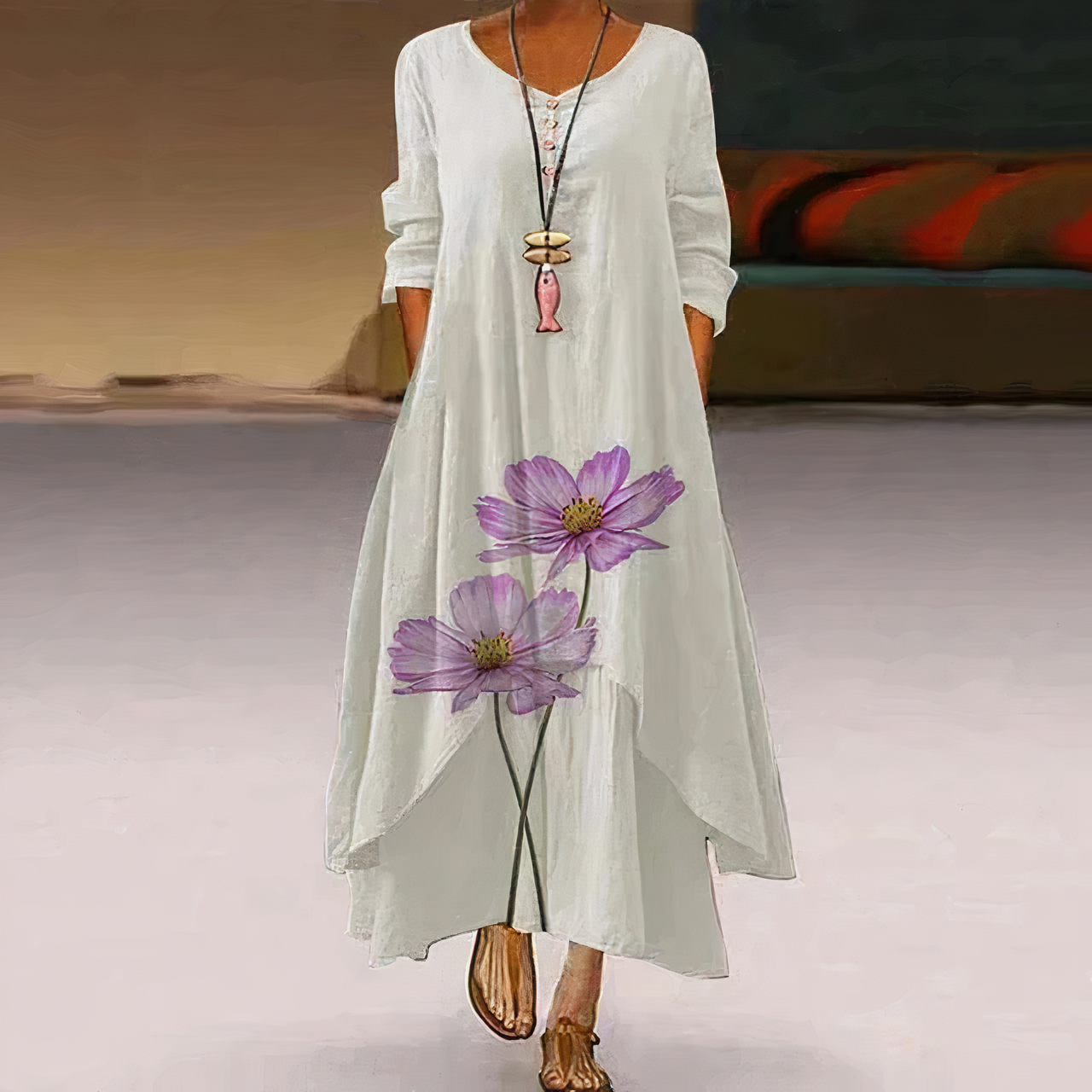 Tamsin | Women's Maxi Floral Oversized Casual Dress