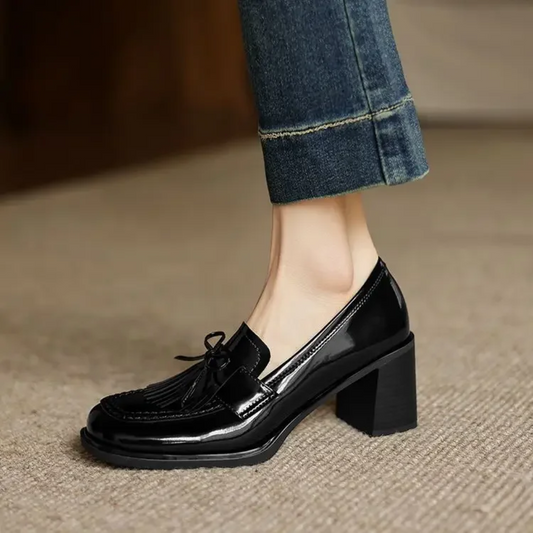 Lux | Women's Wide-Leg Workwear Tassel Heels