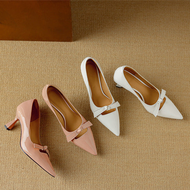Iona | Women's Cut-Out Workwear Bow Shoes