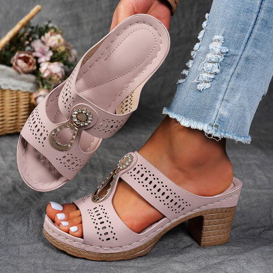 Clodagh | Women's Sequin Rhinestone Sandals