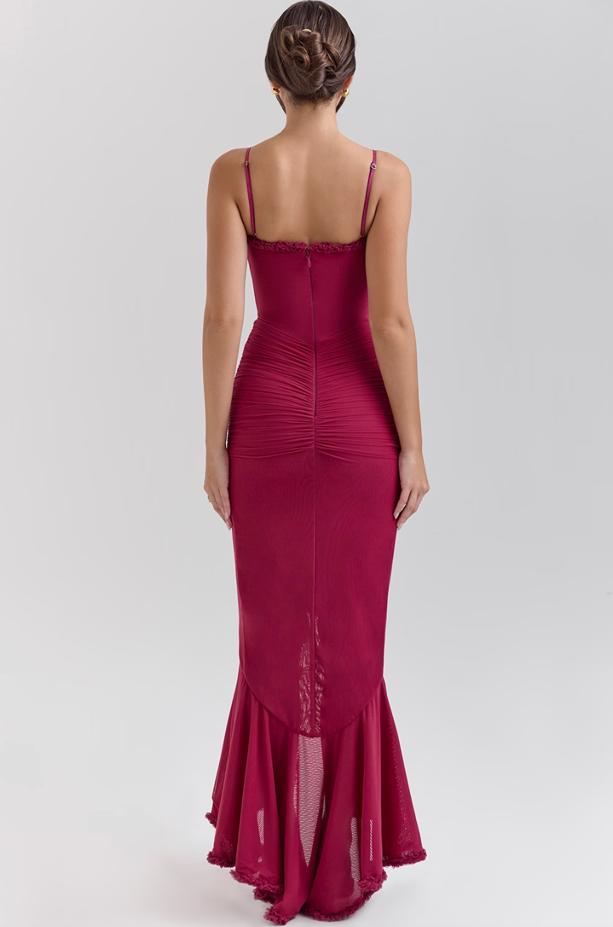Delora | Women's Lace Ruffle Wedding Dress