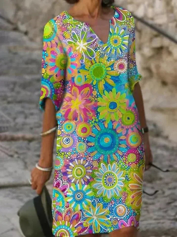 Sixtine | Women's Tummy-Control Floral Tummy Evening Dress