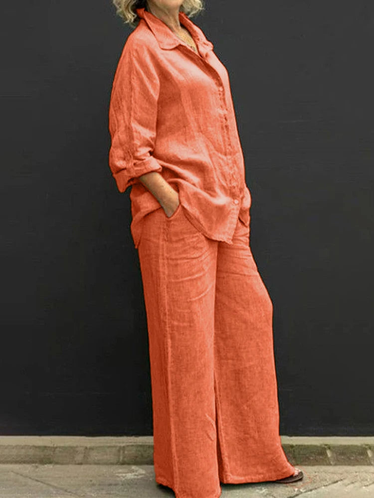Epidote | Women's Oversized Wide-Leg Piece Trousers