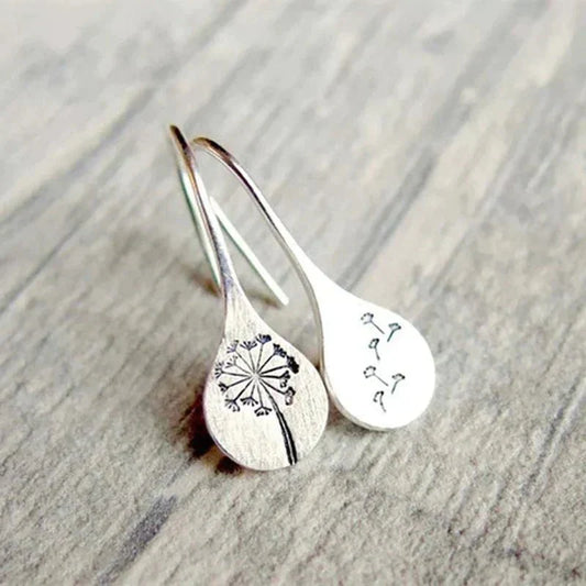 Valedra | Women's Sterling Silver Dandelion Earrings