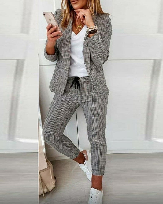 Feldspar | Women's Workwear Plaid Blazer Suit