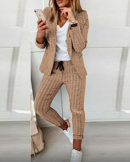 Feldspar | Women's Workwear Plaid Blazer Suit
