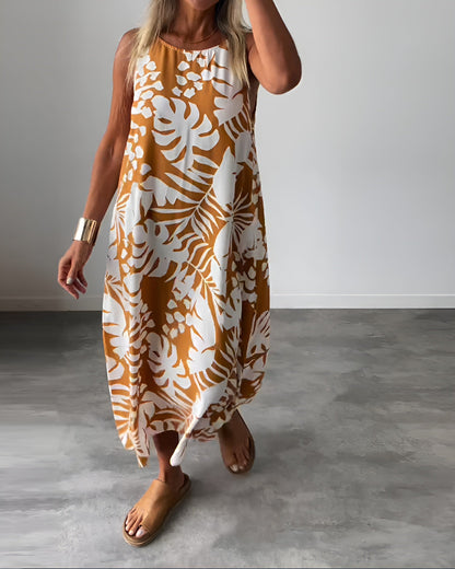 Capucine | Women's No-Sleeve Draped Refined Evening Dress