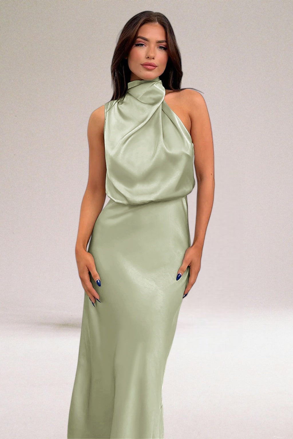 Marisol | Women's Wedding Refined Halter Dress