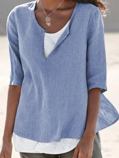 Malama | Women's Lace V-Neck Summer Top