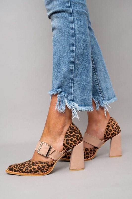 Johanne | Women's Animal-Print Casual Leopard Heels
