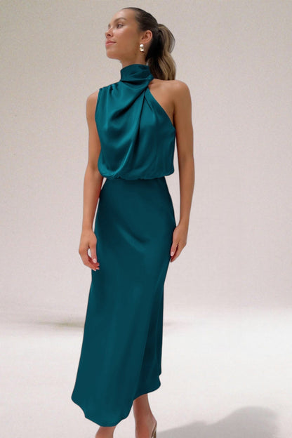 Marisol | Women's Wedding Refined Halter Dress