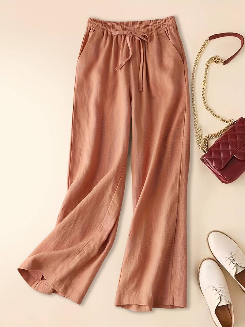 Darlena | Women's Beach Relaxed Drawstring Trousers