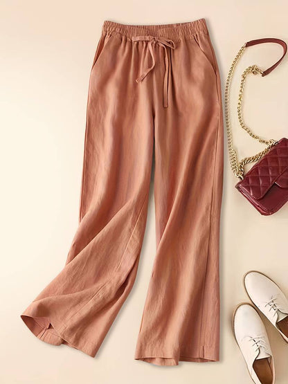 Darlena | Women's Beach Relaxed Drawstring Trousers