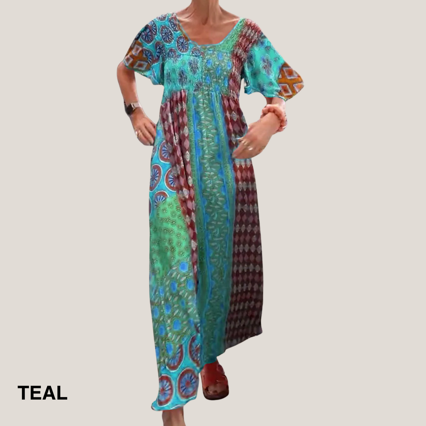 Ornella | Women's Midi Refined Paisley Dress