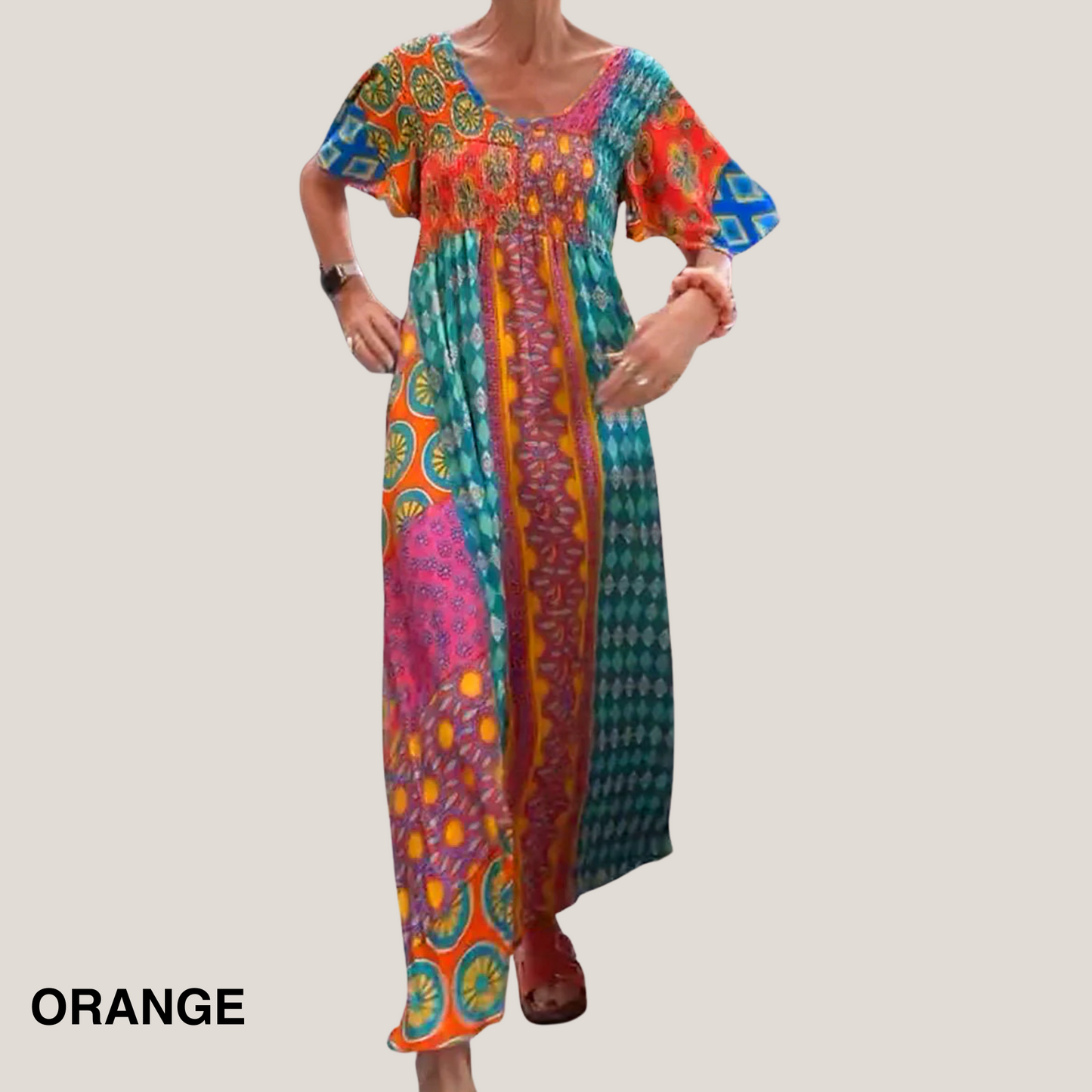 Ornella | Women's Midi Refined Paisley Dress