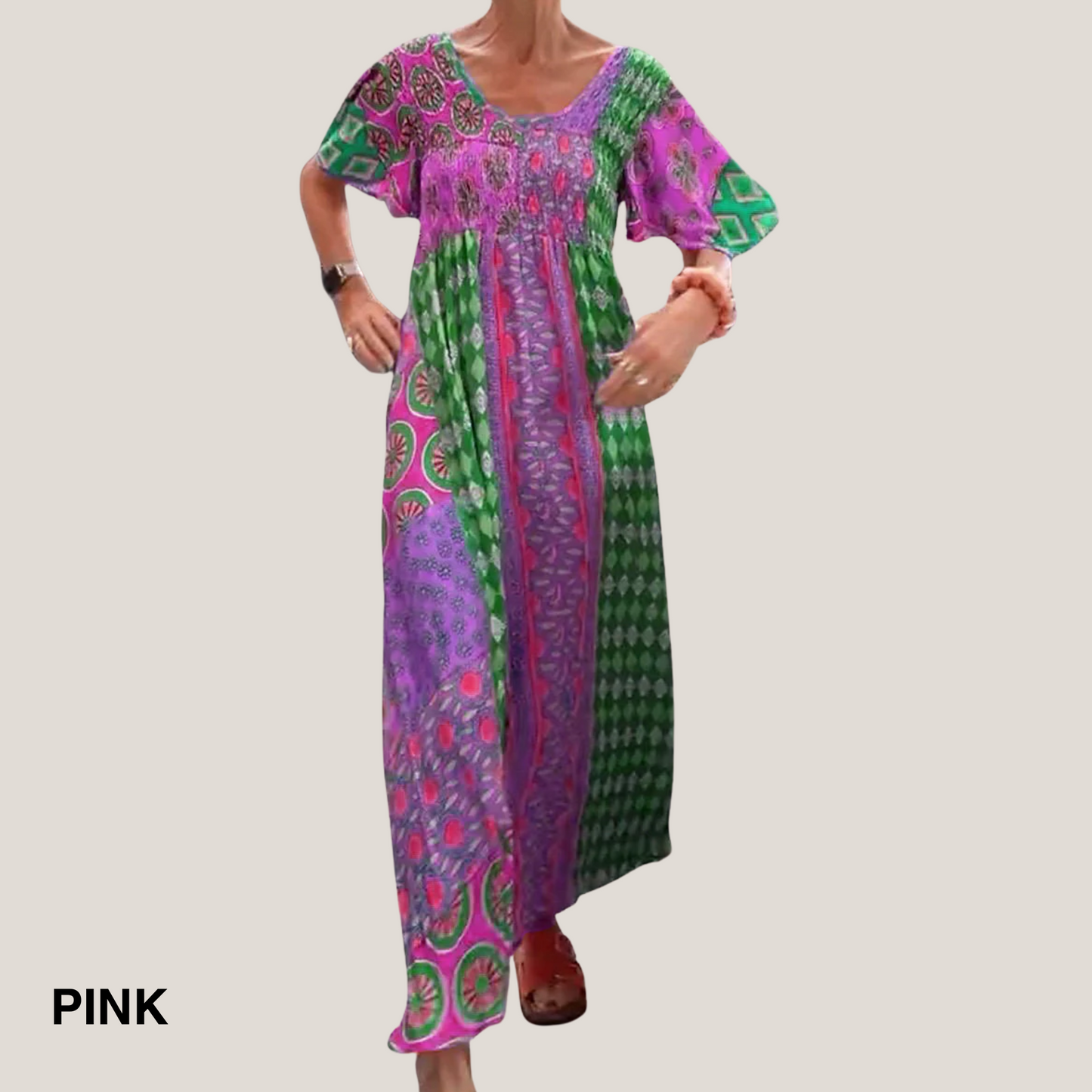 Ornella | Women's Midi Refined Paisley Dress