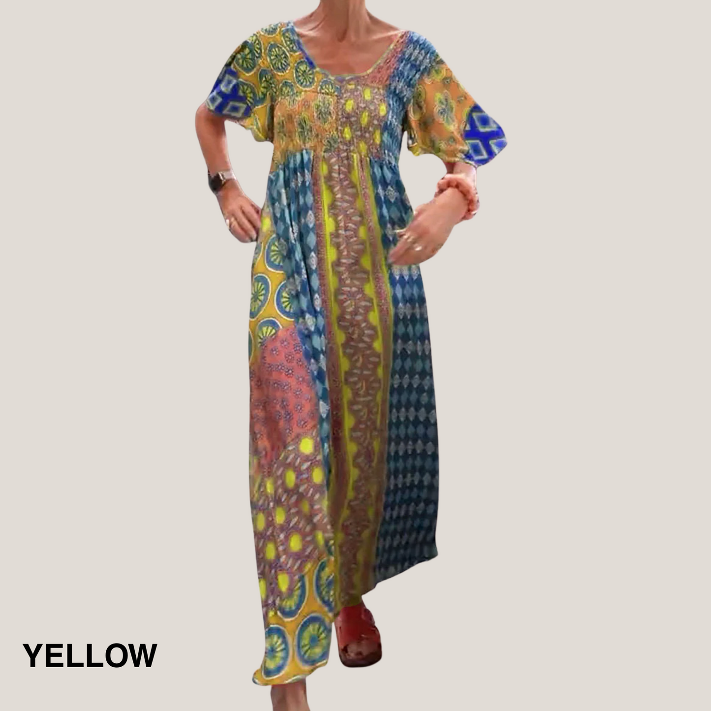 Ornella | Women's Midi Refined Paisley Dress