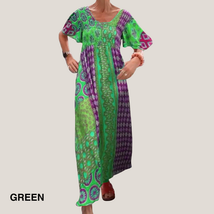 Ornella | Women's Midi Refined Paisley Dress