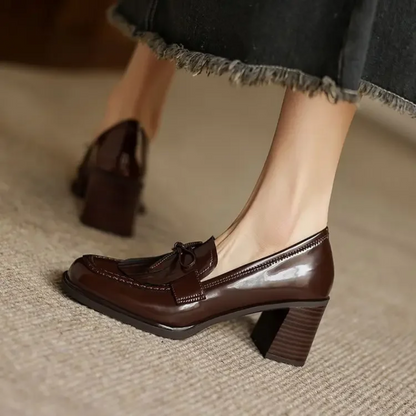 Lux | Women's Wide-Leg Workwear Tassel Heels