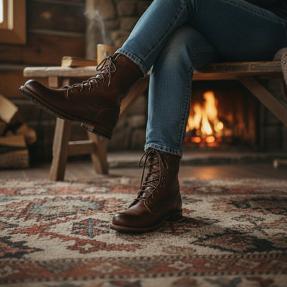 Ljubica | Women's Lace Casual Lace-Up Boots
