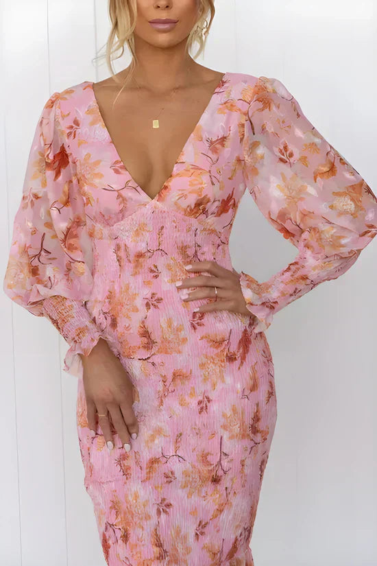 Albane | Women's Floral Casual Flowy Evening Dress