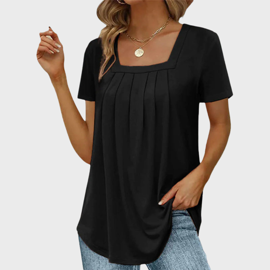 Palena | Women's Square-Neck Summer Airy Blouse
