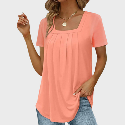 Palena | Women's Square-Neck Summer Airy Blouse