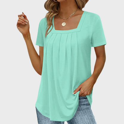Palena | Women's Square-Neck Summer Airy Blouse