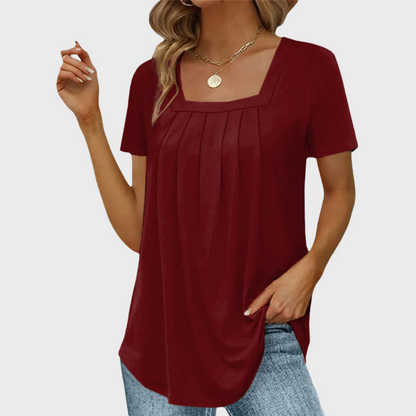Palena | Women's Square-Neck Summer Airy Blouse