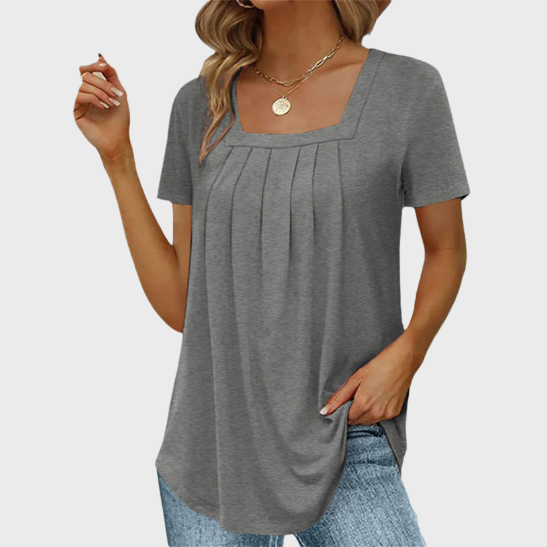 Palena | Women's Square-Neck Summer Airy Blouse