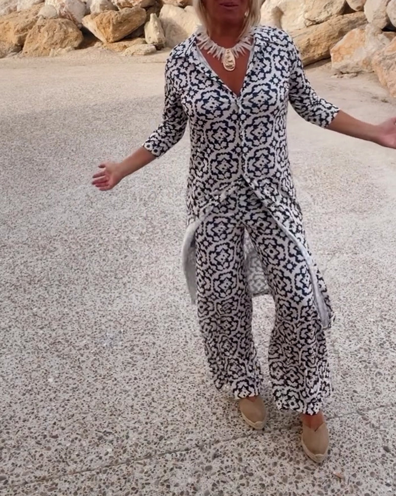 Howlite | Women's Summer Printed Two Trousers