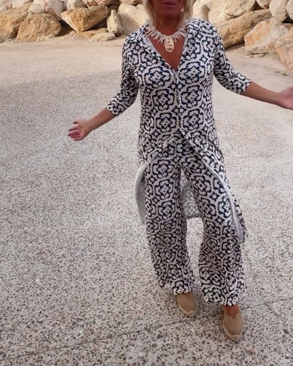 Howlite | Women's Summer Printed Two Trousers