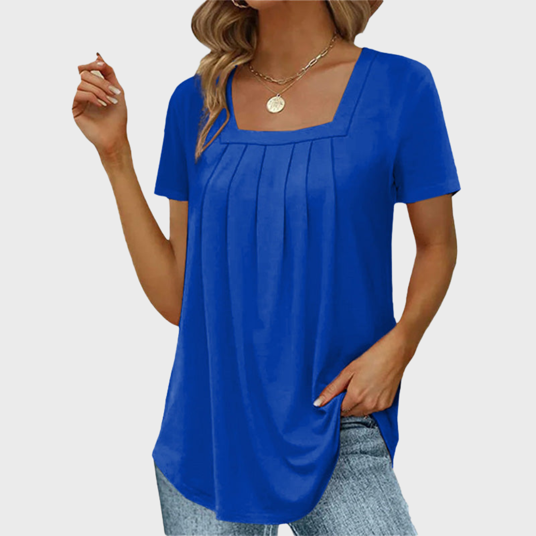 Palena | Women's Square-Neck Summer Airy Blouse