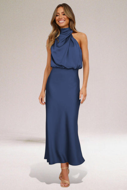 Marisol | Women's Wedding Refined Halter Dress