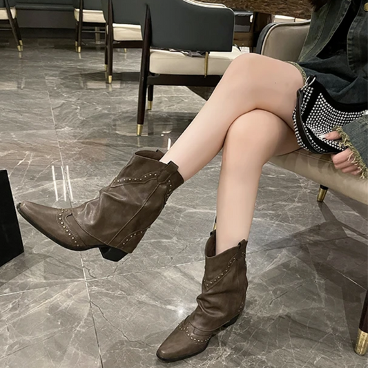 Tamarix | Women's Party Studded Western Boots