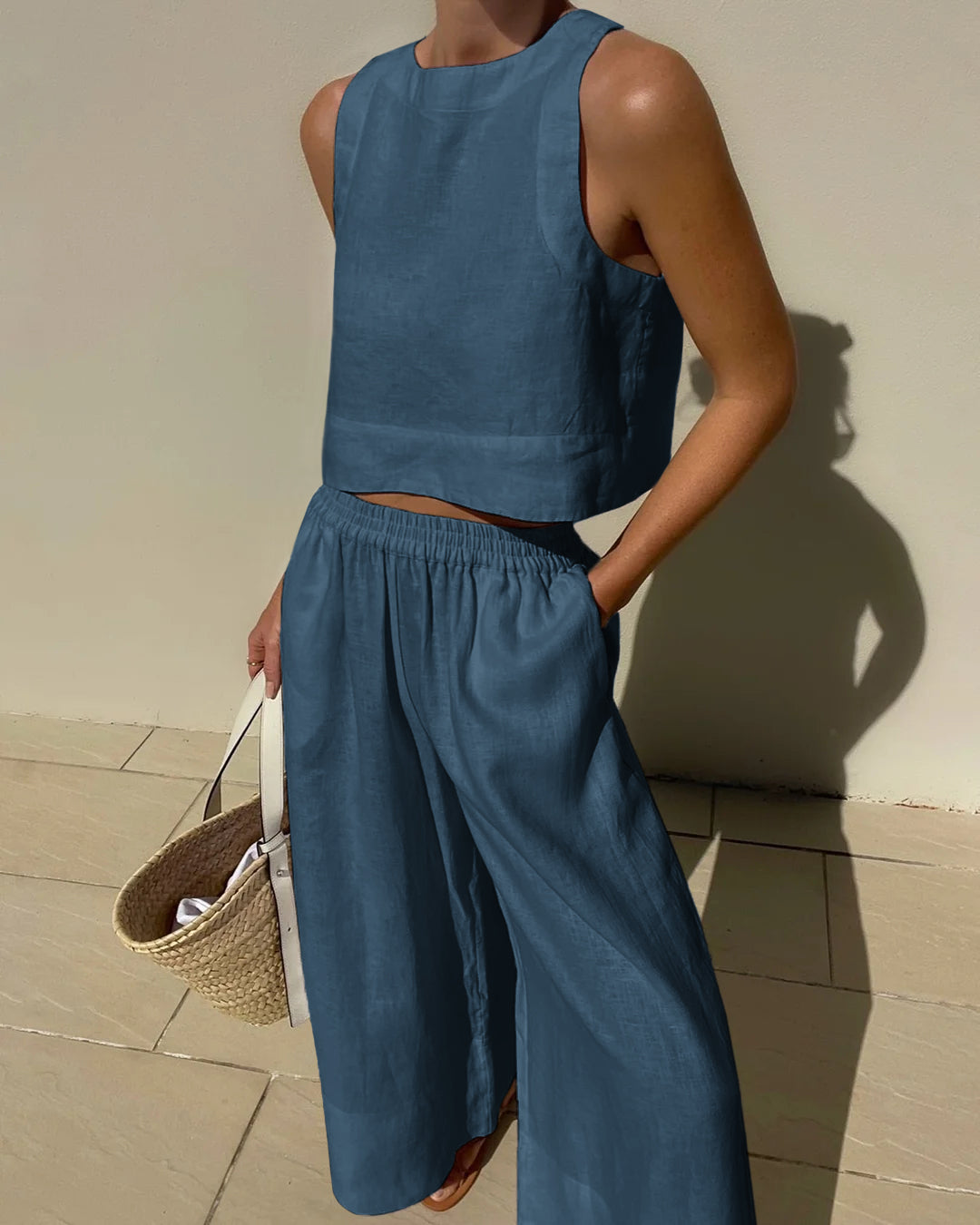 Kunzite | Women's Wide-Leg Beach Two Trousers