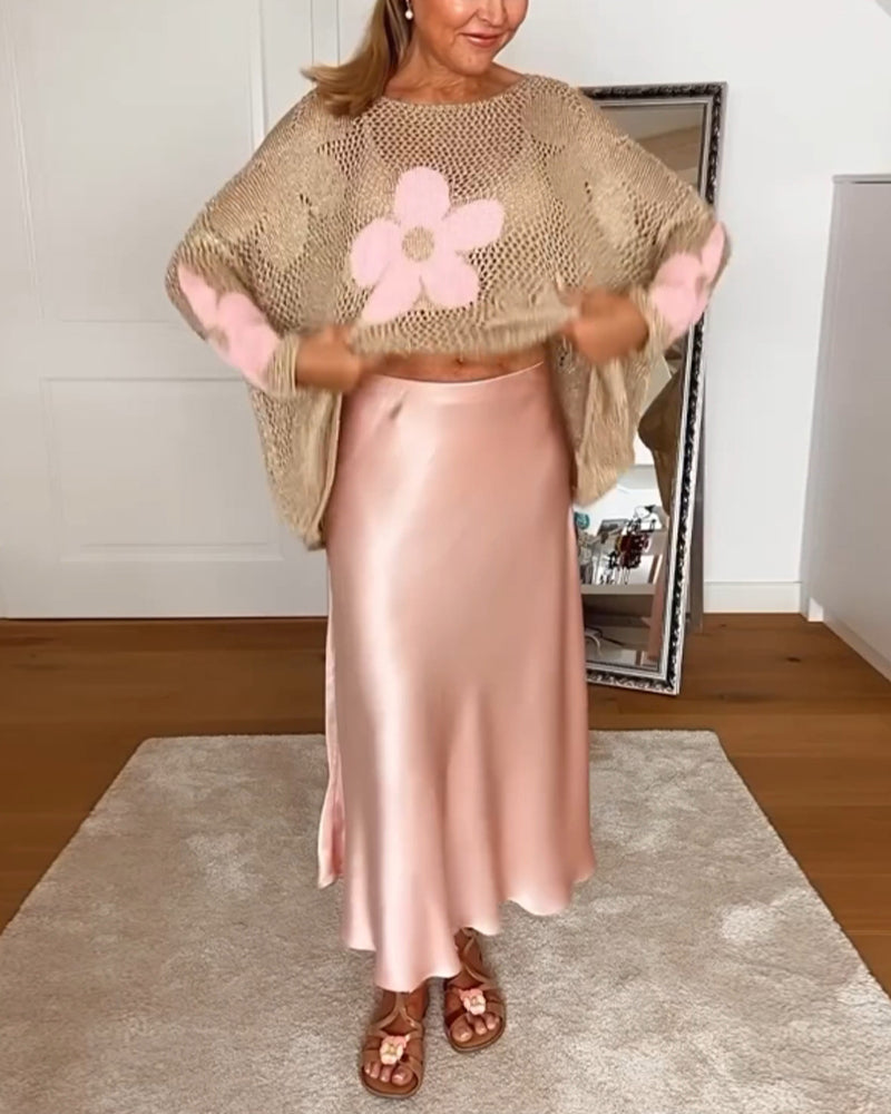 Zelania | Women's Floral Boho Oversized Wide-Leg Top