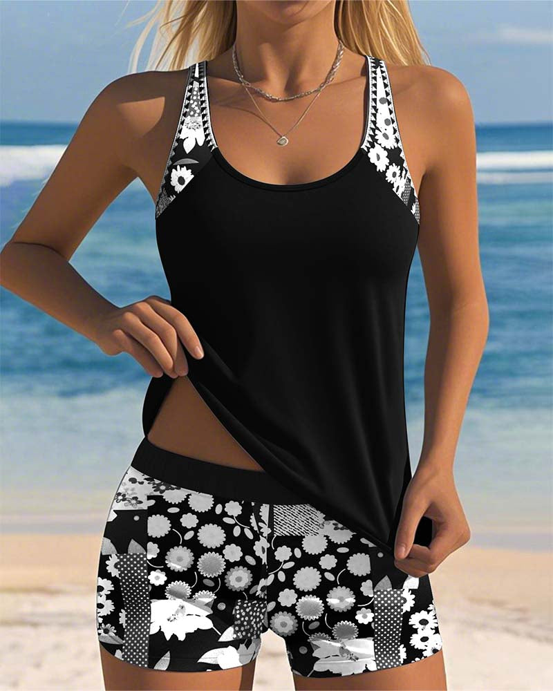 Ottavia | Women's Floral Beach Two-Piece Swimsuit