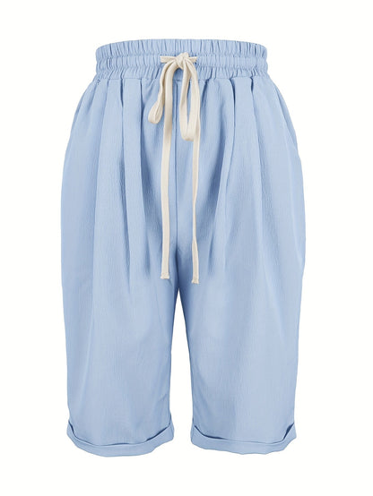 Aillin | Women's Beach Relaxed Capri Trousers
