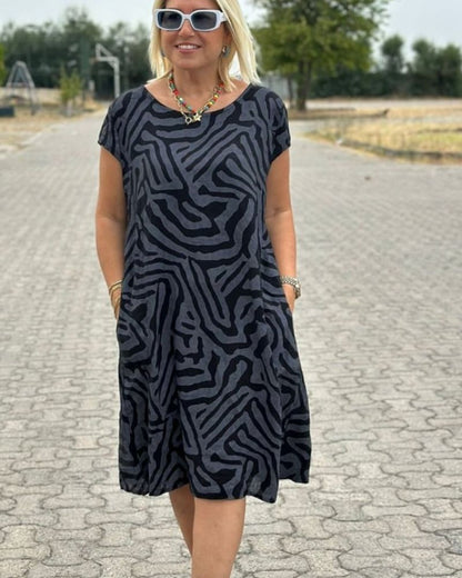 Fiamma | Women's Summer Round Neck Dress