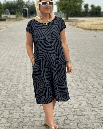 Fiamma | Women's Summer Round Neck Dress