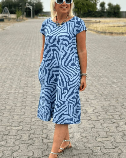 Fiamma | Women's Summer Round Neck Dress