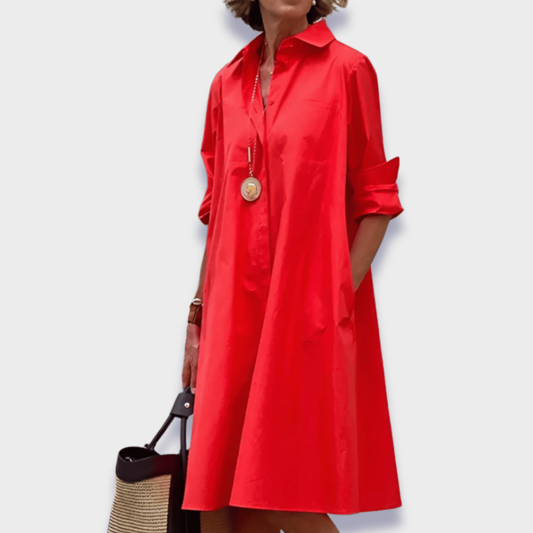 Filomena | Women's Refined Midi Polo Dress