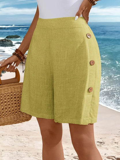 Zelmira | Women's Beach Comfortable Buttons Shorts