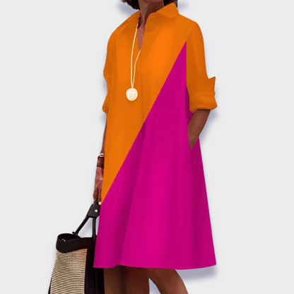 Filomena | Women's Refined Midi Polo Dress