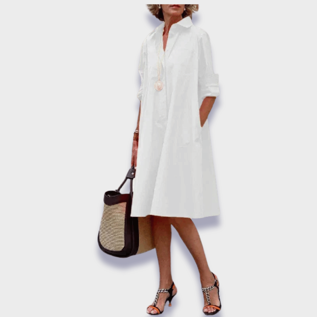Filomena | Women's Refined Midi Polo Dress