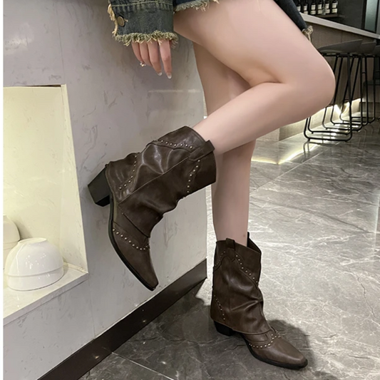Tamarix | Women's Party Studded Western Boots