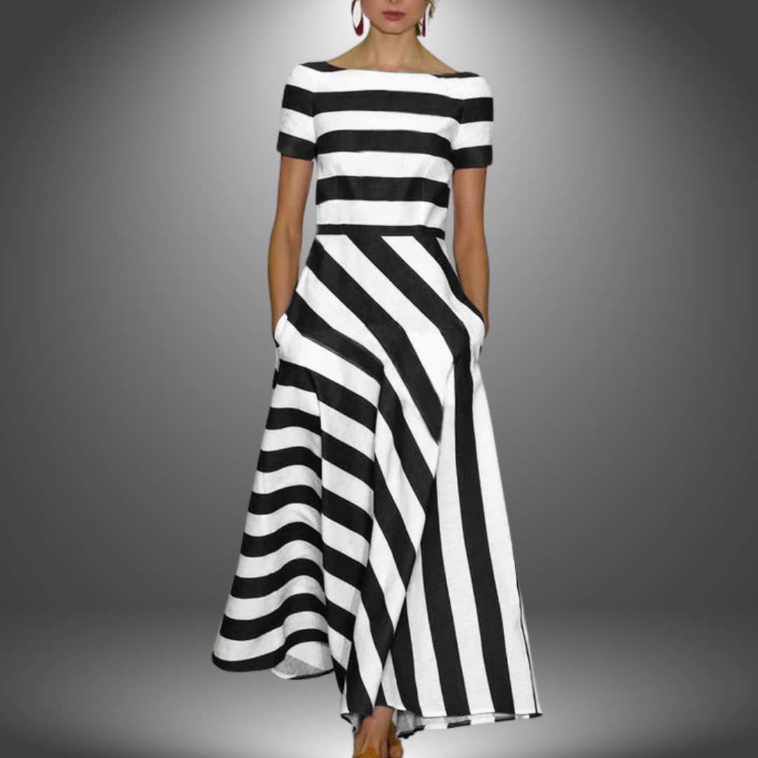 Caterina | Women's Maxi Striped Summer Dress