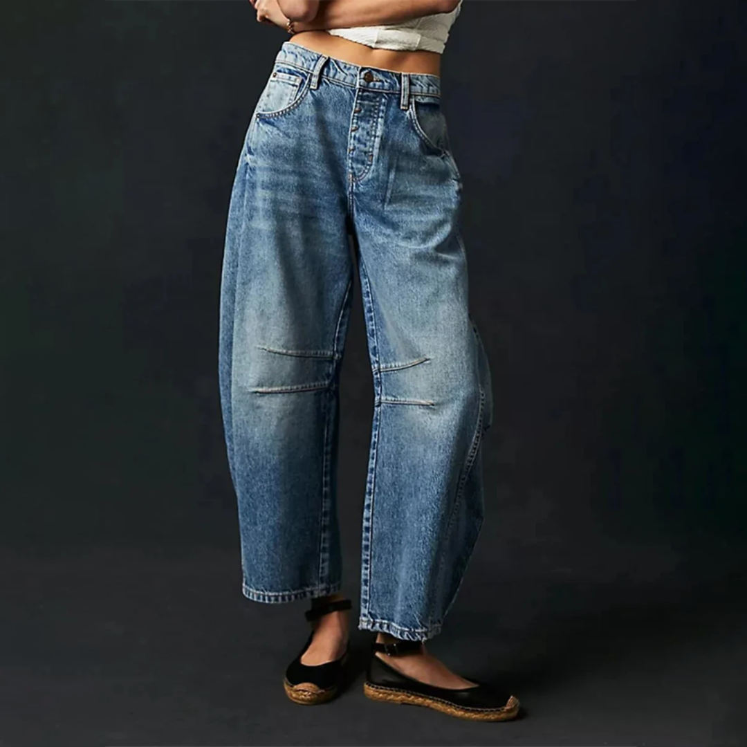Margarida | Women's Oversized Wide-Leg High Jeans